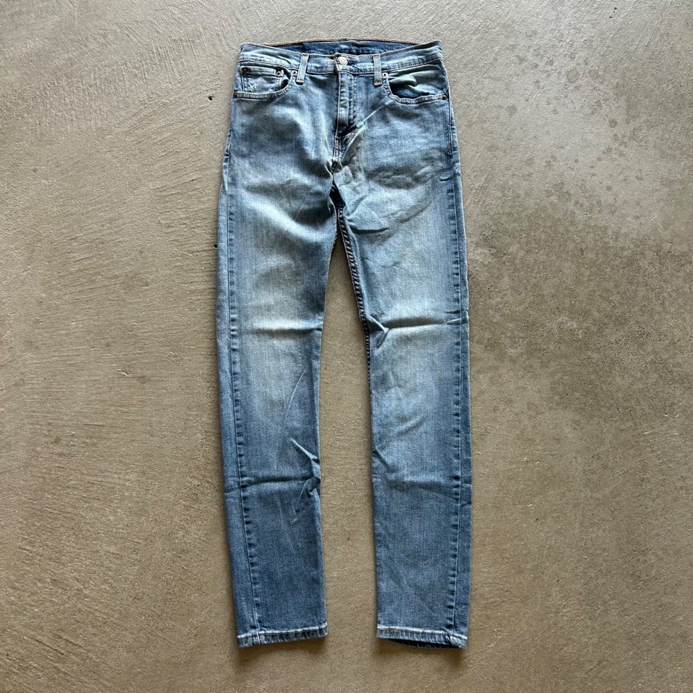 Levis 512 Jeans Size 29x32 Blue Light Wash Denim Slim Fit Tapered Leg